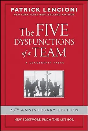 The Five Disfunctions of a Team by Patrick Lencioni book cover
