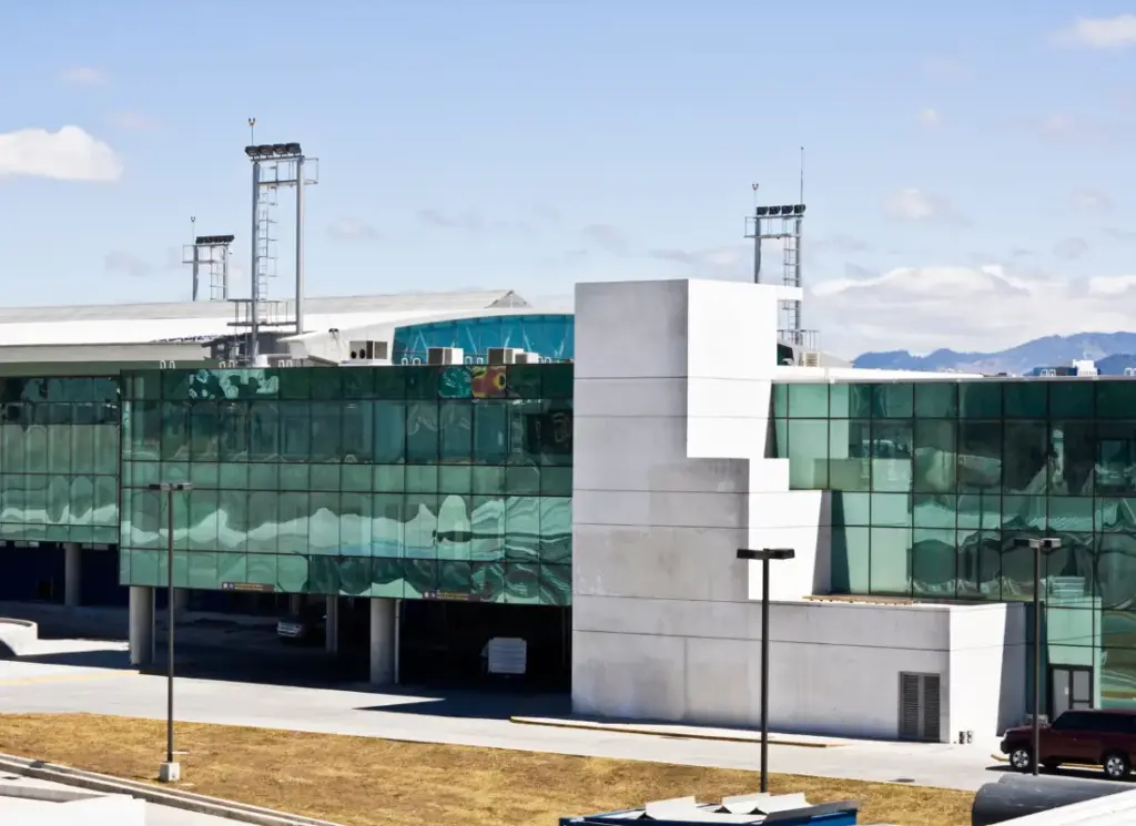A broad picture of Guatemala City Airport from the outside